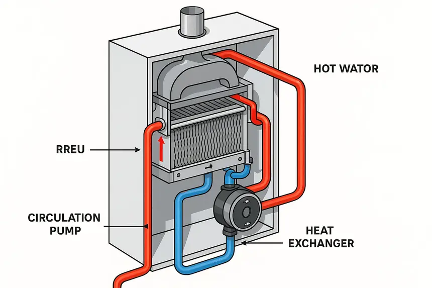 Як працює двоконтурний газовий котел: будова, принцип дії та особливості експлуатації
