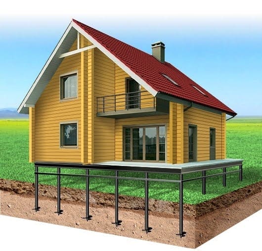 Каркасний будинок на гвинтових палях: переваги, монтаж та поради