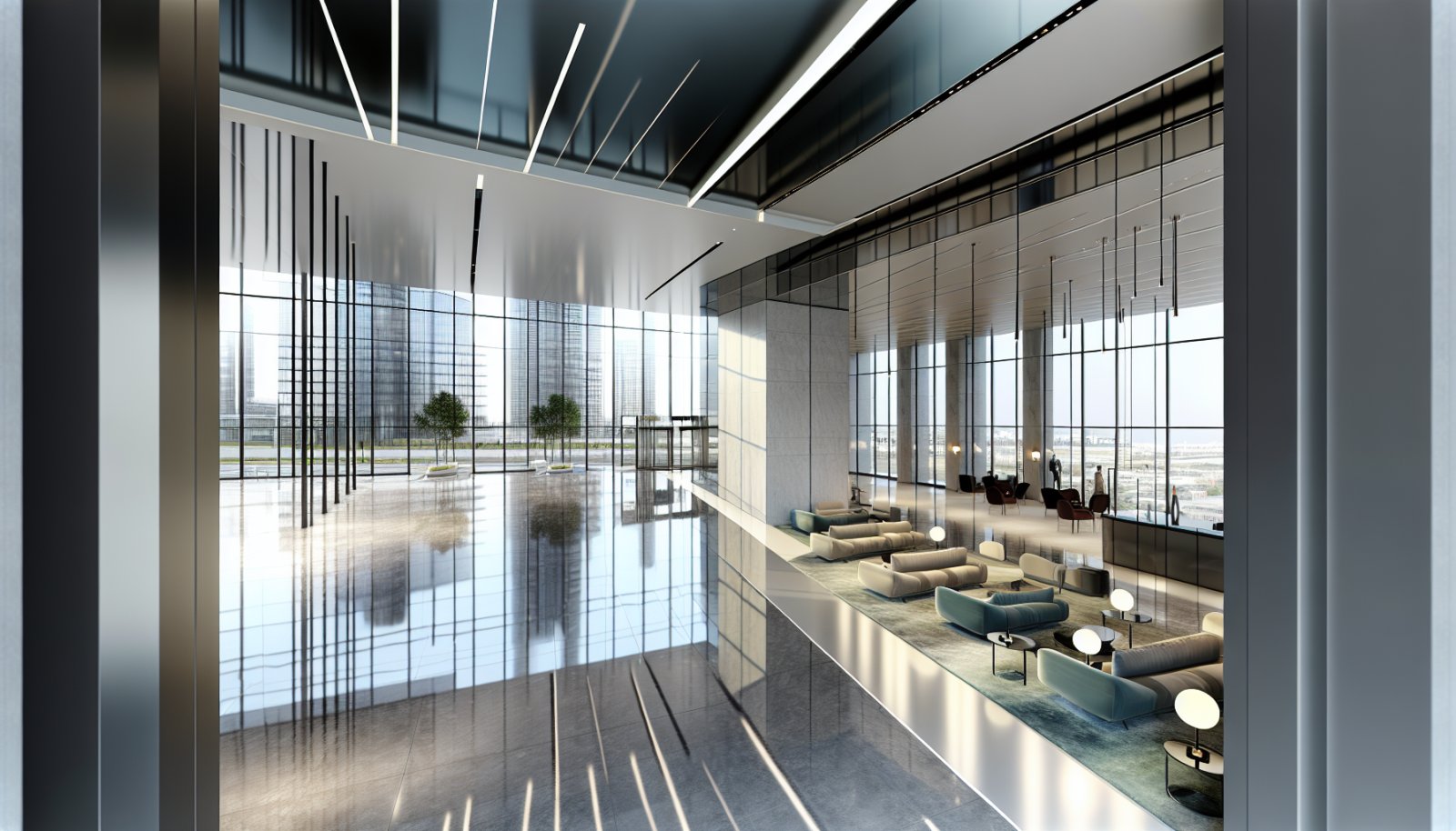 ЖК «Синергія Київ»: завершено скління лобі